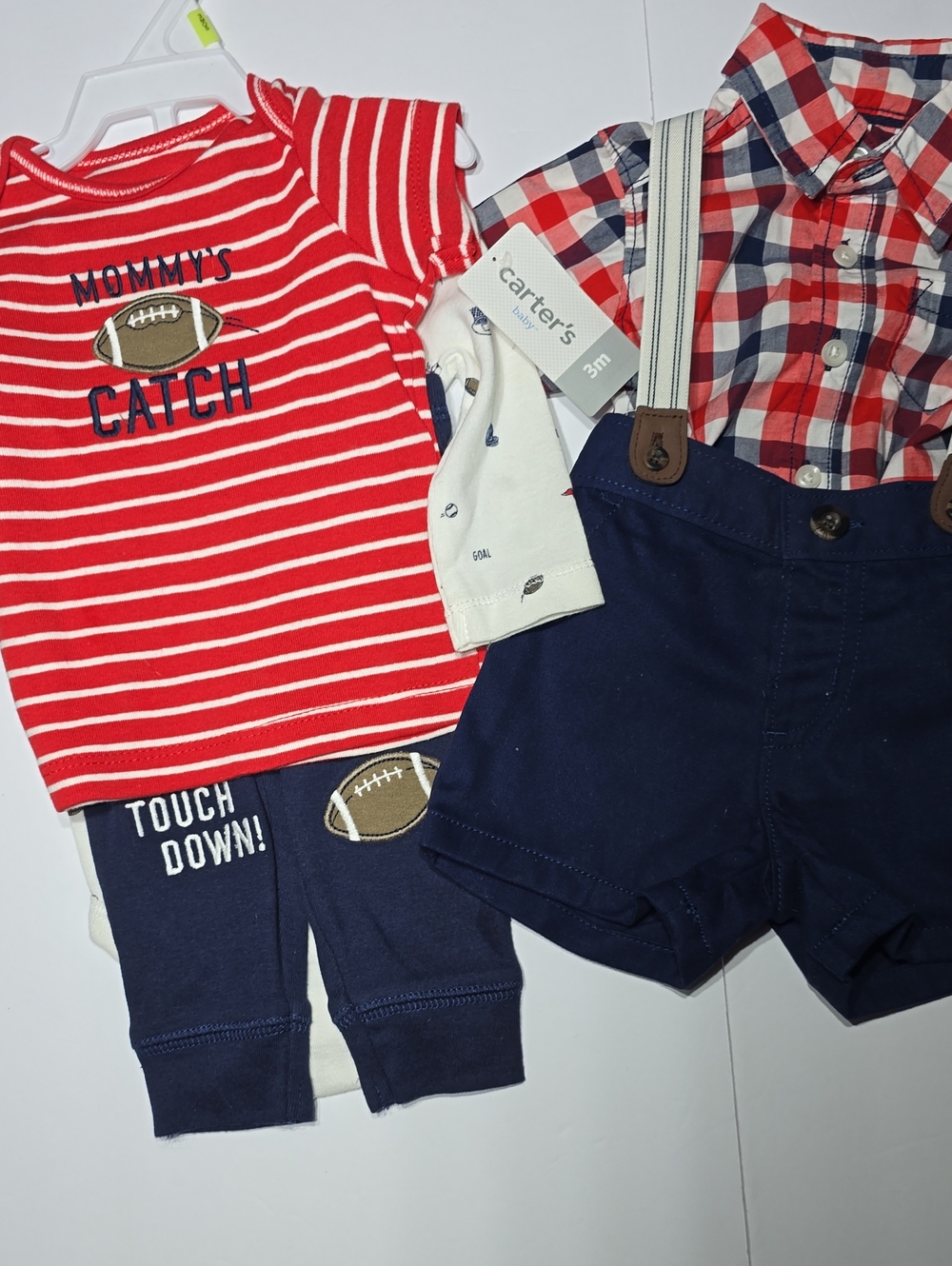 (2) Carter's Boys Size 3 Months Outfits NWT